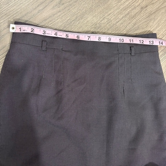 Ann Taylor High Rise Pencil Skirt Sz 0 Gray Work Office Back Slit Zip Career - Picture 3 of 7